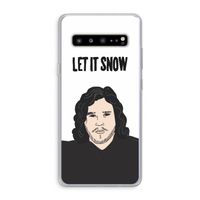 Let It Snow: Samsung Galaxy S10 5G Transparant Hoesje
