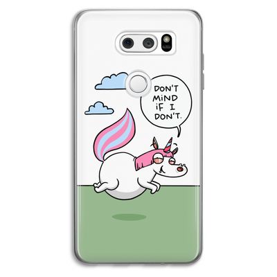 Unicorn: LG V30 Transparant Hoesje