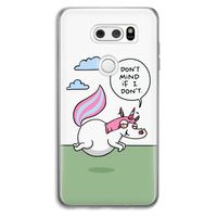Unicorn: LG V30 Transparant Hoesje Unicorn: LG V30 Transparant Hoesje