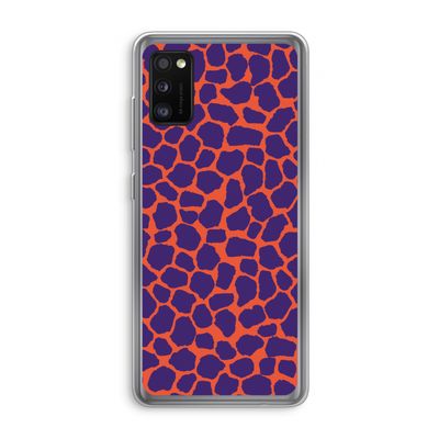 Purple Giraffe: Samsung Galaxy A41 Transparant Hoesje