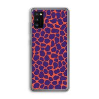Purple Giraffe: Samsung Galaxy A41 Transparant Hoesje