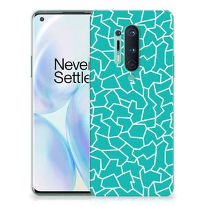 OnePlus 8 Pro Hoesje maken Cracks Blue