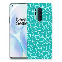 OnePlus 8 Pro Hoesje maken Cracks Blue