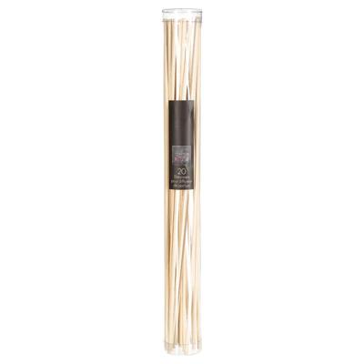 Geurstokjes navulling - 20x losse stokjes - 25 cm - hout - voor geurverspreider - interieurparfum