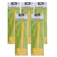 Plantetiketten / platenlabels - 25x - geel - kunststof - 36 cm - steeketiketten