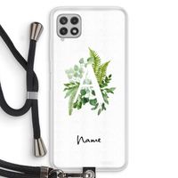 Green Brush: Samsung Galaxy A22 4G Transparant Hoesje met koord