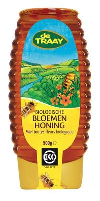 Bloemenhoning vloeibaar knijpfles bio
