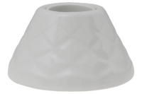 Plafondarmatuur/wandarmatuur opbouw Hibo ceramic wit E27 fitting Perluci