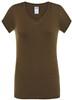 JHK 271 Ladies´ V-Neck Sicilia - Khaki - XL JHK 271 Ladies´ V-Neck Sicilia - Khaki - XL