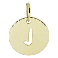 Letterhanger Rondje J geelgoud