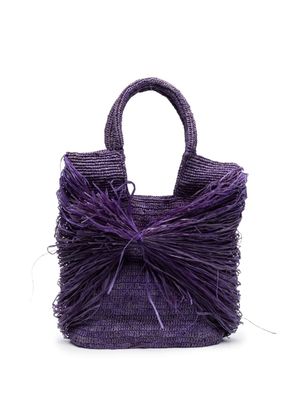 MADE FOR A WOMAN sac cabas Kifafa Frange médium - Violet