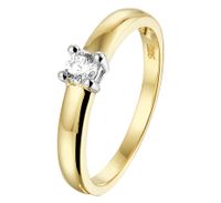TFT Ring Zirkonia Bicolor Goud