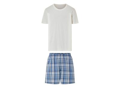 LIVERGY Heren pyjama (Wit, XXL)
