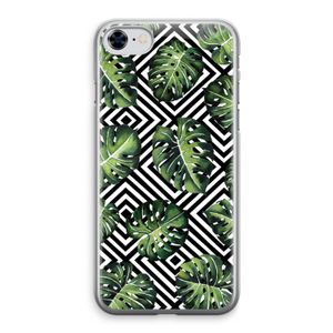 Geometrische jungle: iPhone 8 Transparant Hoesje