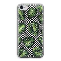 Geometrische jungle: iPhone 8 Transparant Hoesje