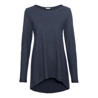 Longshirt met A-lijn uit hennep en bio-katoen, marine 40 - thumbnail