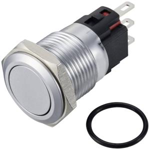 TRU COMPONENTS TC-12647488 Druktoets 250 V/AC 3 A 1x uit/(aan) IP65 Moment RVS 1 stuk(s)