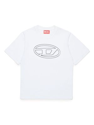 Diesel Kids t-shirt en coton à logo imprimé - Blanc