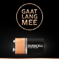 Duracell Plus Power alkaline 9V-batterijen, verpakking van 1 - thumbnail