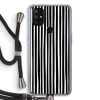 Stripes: OnePlus Nord N10 5G Transparant Hoesje met koord - thumbnail