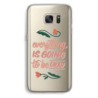 Optimistic flower girl: Samsung Galaxy S7 Transparant Hoesje