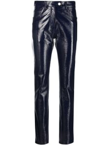 Courrèges pantalon Vinyl à 5 poches - Bleu