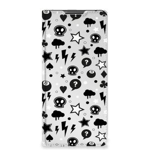 Mobiel BookCase Samsung Galaxy S20 FE Silver Punk