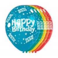 Happy Birthday Verjaardag Ballonnen 5 stuks - thumbnail