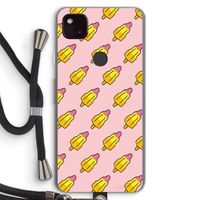 Waterijsjes: Pixel 4a 5G Transparant Hoesje met koord