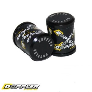 Ventieldopset Doppler Design zwart-geel