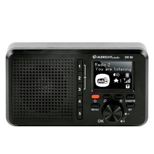 Albrecht DR 86 Radio DAB+, VHF (FM) Oplaadbaar Zwart
