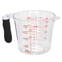Gerimport Keuken maatbeker/mengbeker - kunststof - transparant - 1000 ml - schenktuit