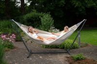 Hangmat met Standaard Tweepersoons 'Easy & Comfort' Pearl - Wit / Ecru - Tropilex ®