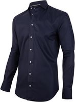 Cavallaro Heren Overhemd Navy Oxford Cutaway Slim Fit - thumbnail