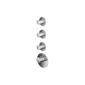 Hotbath Mate Afbouwdeel High Flow 3 Stopkranen Rond Chroom