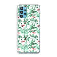 Flamingo bladeren: Samsung Galaxy A32 4G Transparant Hoesje