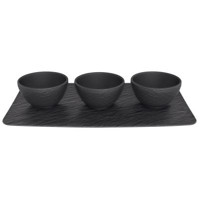 Villeroy & Boch Manufacture Rock Blanc Serveer set 4 delig