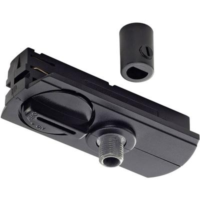SLV 143120 230V-railsysteemcomponenten Pendeladapter Zwart