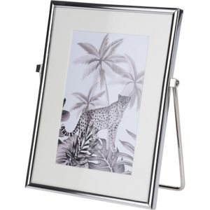 Fotolijst metaal zilver geschikt voor een foto van 15 x 20 cm