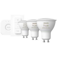 Philips Lighting Hue LED-lamp 871951434010700 Energielabel: G (A - G) Hue White & Col. Amb. GU10 Dreierpack Starterset inkl. Dimmschalter GU10 12.9 W Warmwit