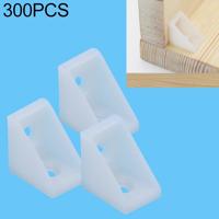 300 stuks plastic verdikte afneembare hoek connector meubilair rechte hoek Board beugel zonder dekking grootte: S (wit)