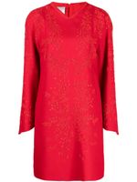 Valentino Garavani Pre-Owned robe évasée à ornements de perles (années 2010) - Rouge