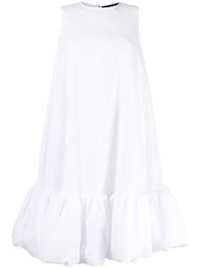 Melitta Baumeister robe sans manches à ourlet bouffant - Blanc