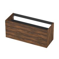 INK - Onderkast 2L Decor Softclose Tbv Greep - 1200x450x520 Mm - Noten