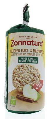 Zonnatura Rijstwafel appel kaneel bio (127 gr)