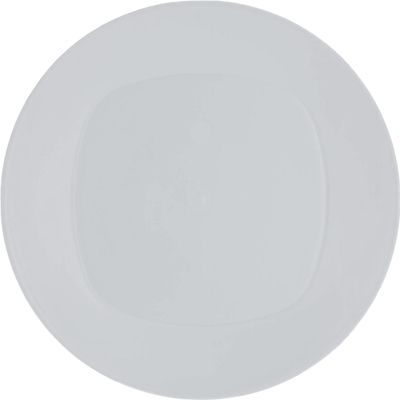 4x Stuks onbreekbare kunststof ontbijt/dinerbordjes - wit - 24 cm