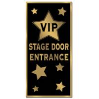 Deur Banner - VIP Hollywood thema - ingang deur banner - kunststof - 76 x 150 cm