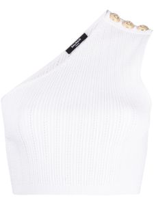 Balmain blouse à boutonnière asymétrique - Blanc