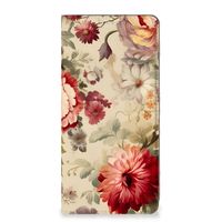 Smart Cover voor Xiaomi Redmi Note 10 Pro Bloemen - thumbnail