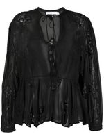 IRO blouse Lalia à motifs brodés - Noir